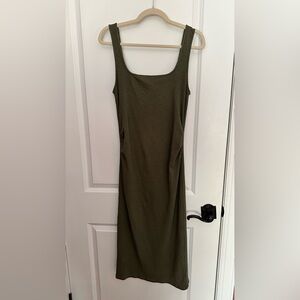 Olive Green Maternity Bodycon Dress